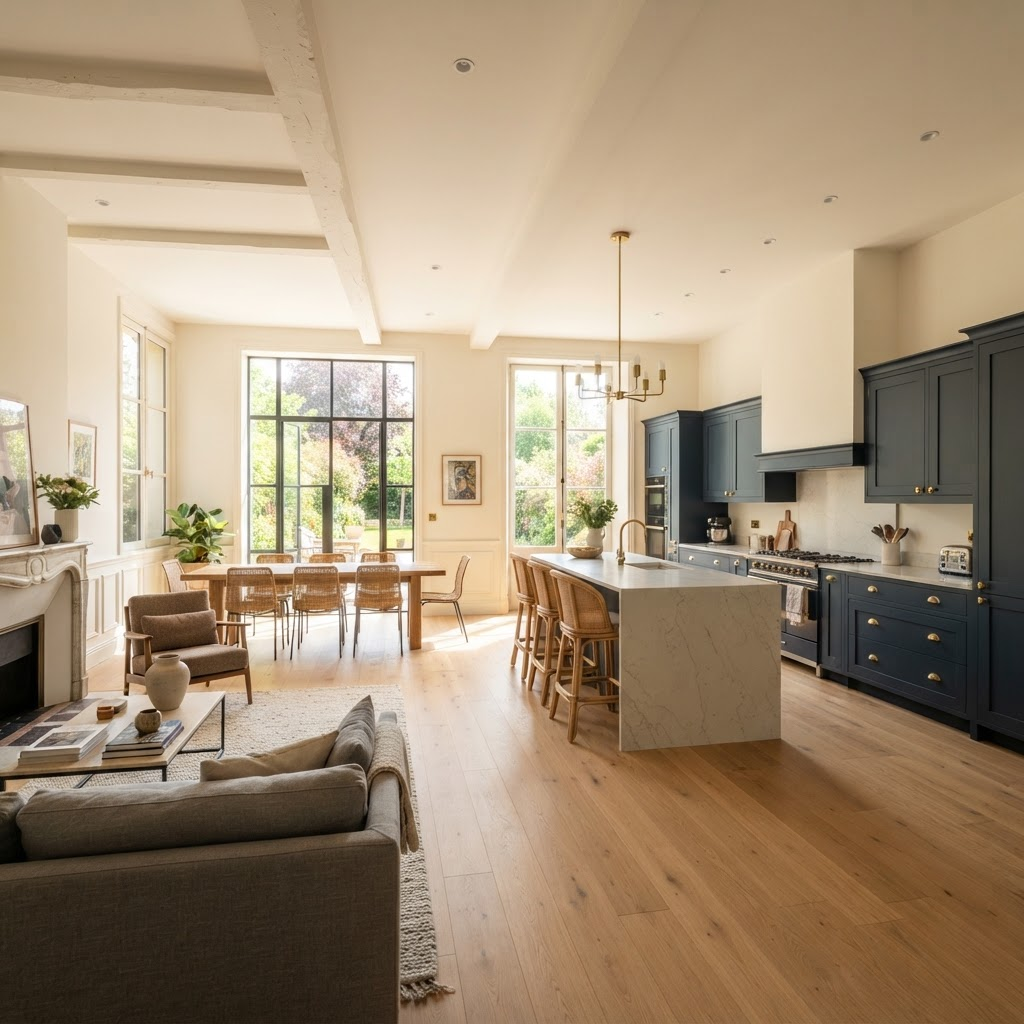 Rénovation complète — Un accompagnement de A à Z pour transformer entièrement votre logement.